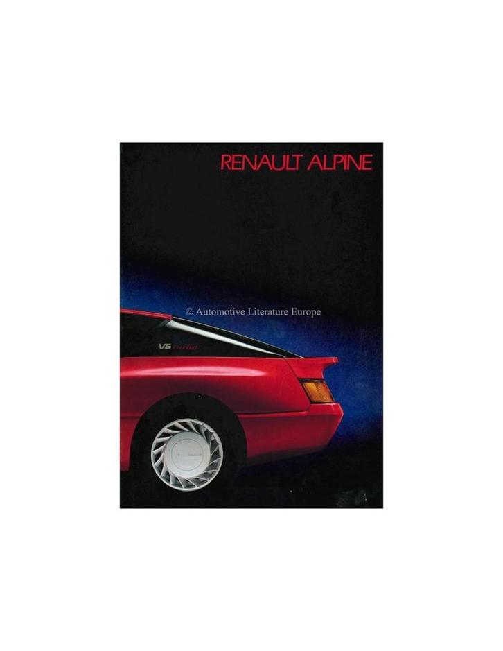 1985 ALPINE GT V6 BROCHURE NEDERLANDS, Livres, Autos | Brochures & Magazines, Enlèvement ou Envoi