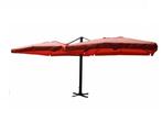 Dubbel hangende parasol oranje 2 * 300x300 cm