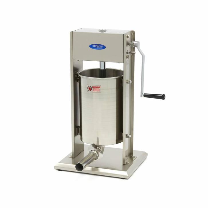 Worstenvuller - 12 L - Verticaal - incl. 4 Vulbuizen, Zakelijke goederen, Horeca | Keukenapparatuur, Nieuw in verpakking, Bakkerij en Slagerij