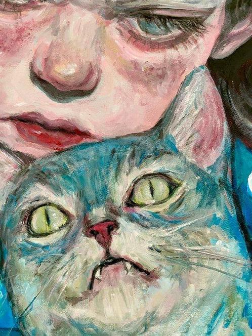 Anna Dart - Animal Instinct 10, Antiek en Kunst, Kunst | Schilderijen | Modern