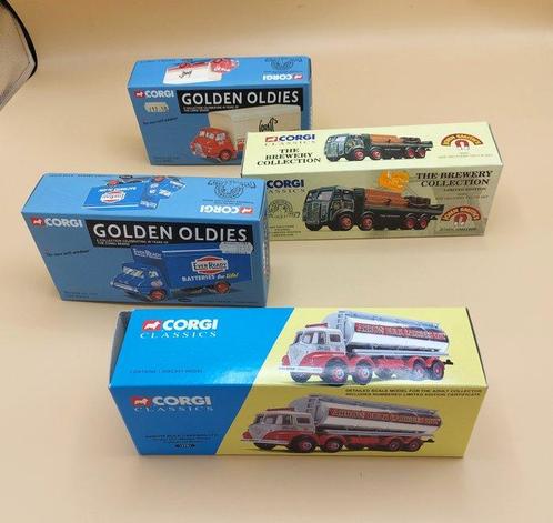 Corgi 1:50 - 4 - Camion miniature - 4 models in original, Hobby en Vrije tijd, Modelauto's | 1:5 tot 1:12