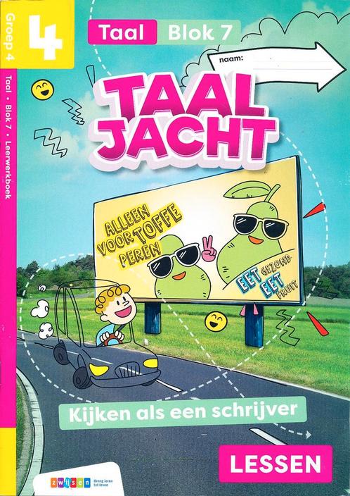 Taaljacht Leerwerkboek Taal Blok 7 groep 4, Livres, Livres scolaires, Envoi