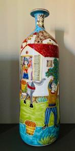 De Simone - Vaas  - Keramiek - Geschilderde keramische vaas, Antiek en Kunst