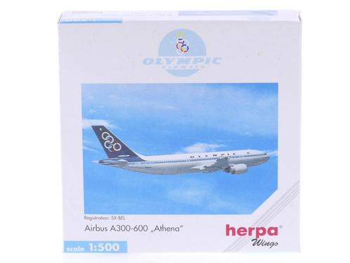 Schaal 1:500 Herpa 501811 Olympic Airways Airbus A300-600..., Hobby en Vrije tijd, Modelbouw | Vliegtuigen en Helikopters, Gebruikt