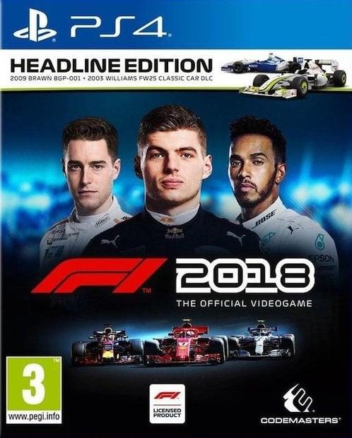 F1 2018 (PS4 Games), Games en Spelcomputers, Games | Sony PlayStation 4, Zo goed als nieuw, Ophalen of Verzenden