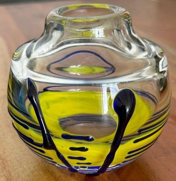 Moser Karlovarske Sklo Glashütte - Studio Glas Vase um 1960