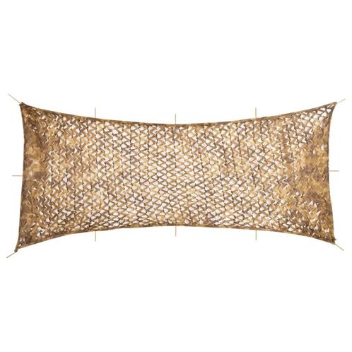 vidaXL Camouflagenet met opbergzak 844x429 cm zandkleurig, Sport en Fitness, Schietsport-accessoires, Nieuw, Verzenden