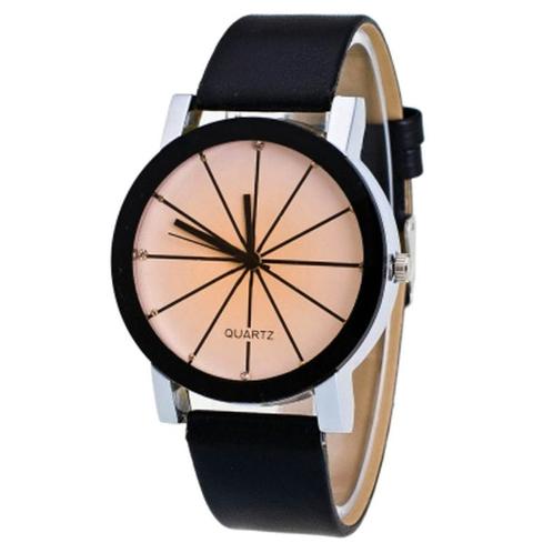 Fako® - Horloge - Black Ivory Quartz - 40mm - Zwart & Crème, Handtassen en Accessoires, Horloges | Dames, Verzenden