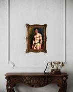 Per Vilt - Male Swimmer with antique Frame