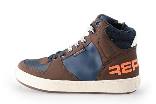 Replay Hoge sneakers in maat 33 Bruin | 5% extra korting, Kinderen en Baby's, Kinderkleding | Schoenen en Sokken, Jongen of Meisje