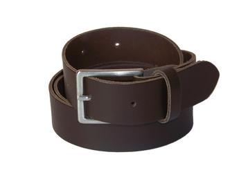 Extra lange Donkerbruine 100% Leren kwaliteits riem 3cm bree, Verzenden