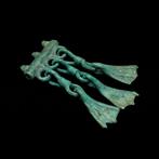 Viking periode Brons wonderfull Amulet with Three Duck Feet, Antiek en Kunst