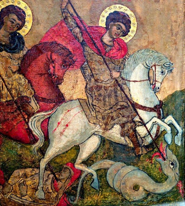 Icoon - Moeder Gods van het Teken - Egg tempera verf op, Antiek en Kunst, Kunst | Niet-Westerse kunst