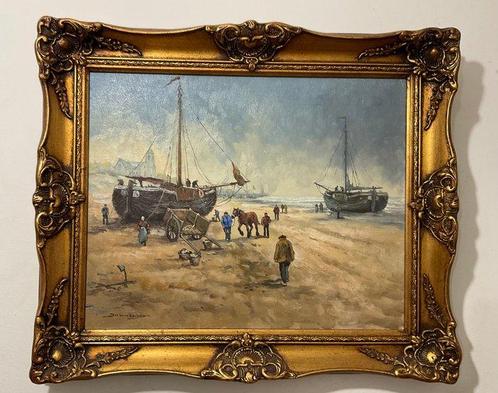 Johannes (‘Jos’) van Dijk (1913-2000) - Zeegezicht, Antiek en Kunst, Kunst | Schilderijen | Klassiek