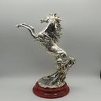 Grande cavallo rampante rivestito in Argento 925 fiorentino
