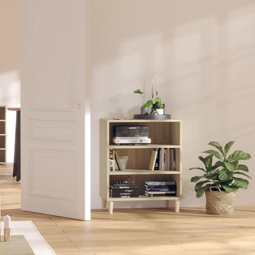 vidaXL Dressoir 57x35x70 cm bewerkt hout sonoma eikenkleurig, Huis en Inrichting, Kasten | Dressoirs, Nieuw, Verzenden