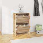 vidaXL Schoenenkast 57,5x33x80 cm bewerkt hout, Verzenden, Nieuw
