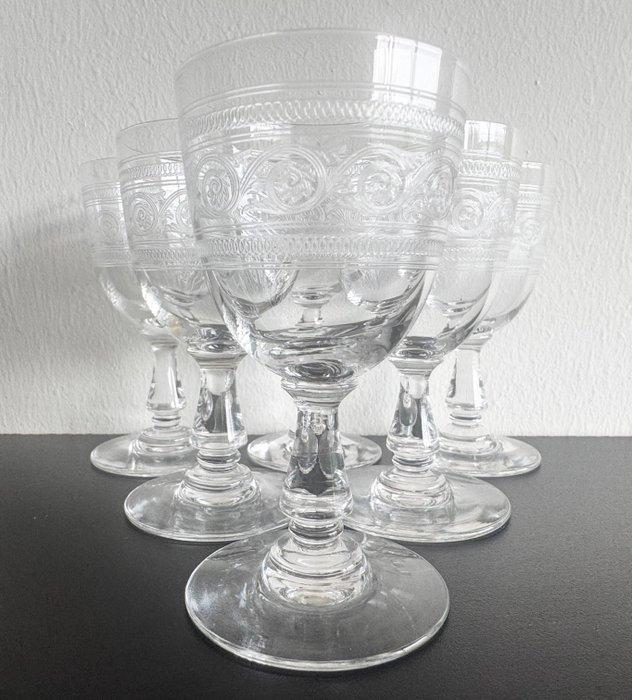 Baccarat - Aperitif - Drinkglas (6) - Athenienne -, Antiek en Kunst, Antiek | Glaswerk en Kristal