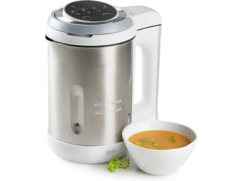 DOMO DO737BL - Soepmaker - 1,6 L - 4 programmas - RVS/Wit, Huis en Inrichting, Woonaccessoires | Overige, Zo goed als nieuw, Verzenden