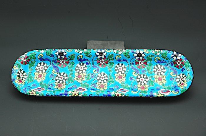 Longwy - Dienblad - Aardewerk, Emaille, Antiek en Kunst, Antiek | Glaswerk en Kristal