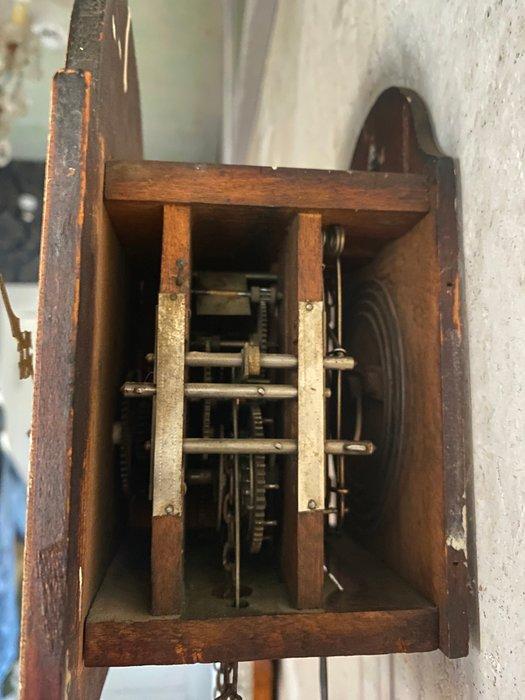 Wandklok - Antiek Hout - 1850-1900, Antiek en Kunst, Antiek | Klokken