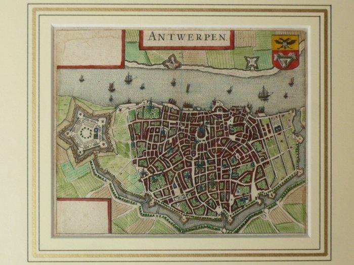 België - Antwerpen; W. Blaeu / L. Guicciardini - Antwerpen -, Boeken, Atlassen en Landkaarten