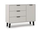 Dressoir scandi creme  110 cm (Dressoirs, Woonkamer), 100 tot 150 cm, Verzenden, Nieuw, 25 tot 50 cm