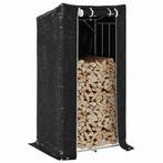vidaXL Haardhoutrek met regenhoes 150x80x200 cm, Verzenden