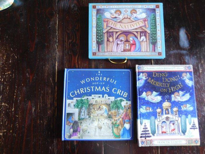 Francesca Crespi - Tre Pop Up natalizi - 1990, Antiek en Kunst, Antiek | Boeken en Manuscripten