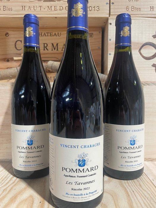 2022 Domaine Vincent Charache Les Tavannes - Pommard - 3, Verzamelen, Wijnen