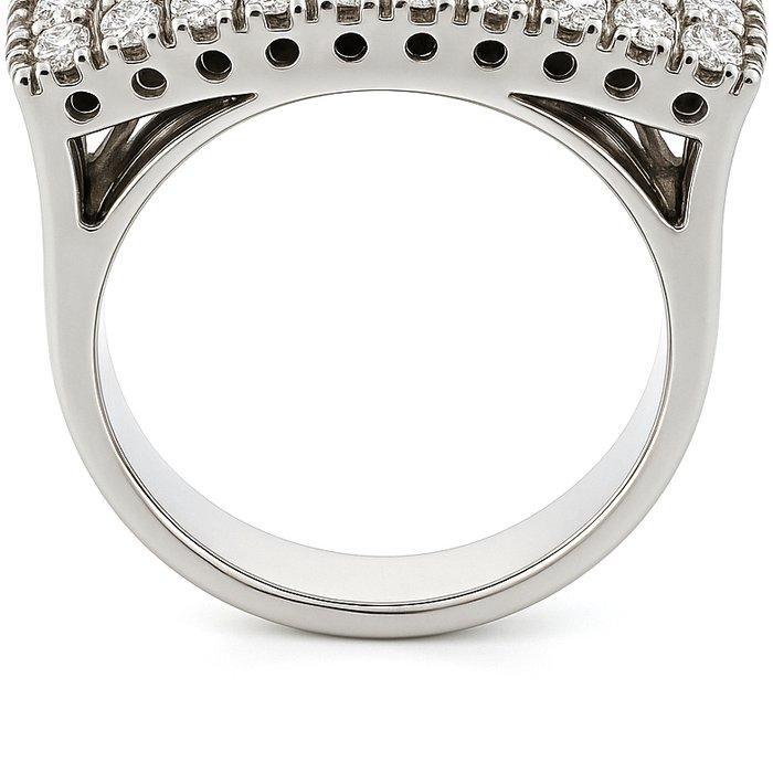 Ring - 18 karaat Witgoud - 0.60ct. tw. Diamant (Natuurlijk), Handtassen en Accessoires, Ringen
