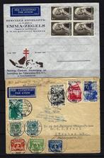 Nederland 1928/1948 - Zeldzame Zeppelin enveloppe graf, Timbres & Monnaies, Timbres | Pays-Bas