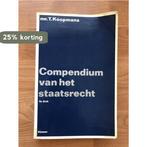 Compendium van het staatsrecht 9789026817212 Koopmans, Boeken, Verzenden, Gelezen, Koopmans