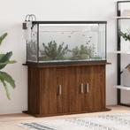 vidaXL Aquariumstandaard 101x41x58 cm bewerkt hout bruin, Dieren en Toebehoren, Vissen | Aquaria en Toebehoren, Verzenden, Nieuw