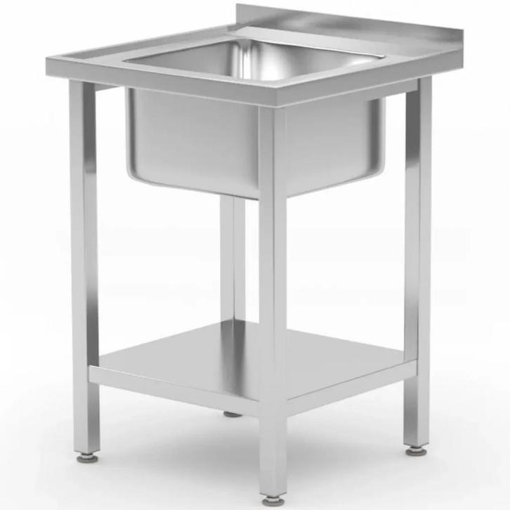 Spoeltafel | KitchenLine | RVS | 1 Spoelbak (Midden) |, Zakelijke goederen, Horeca | Keukenapparatuur, Nieuw in verpakking, Verzenden