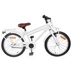 vidaXL Kinderfiets 18 Inch voor 5-7 jaar oud Wit, Verzenden
