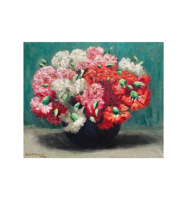 Genís Capdevila Puig (1860/72 – 1929) - Still life with, Antiquités & Art, Art | Peinture | Classique