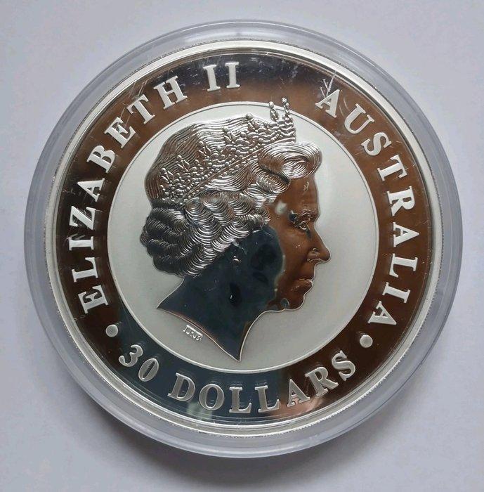 Australië. 30 Dollars 2014 Kookaburra, 1 Kg (.999) (Zonder, Postzegels en Munten, Edelmetalen en Baren