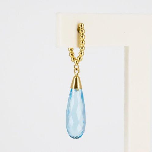 Oorbellen - 18 karaat Geel goud - 10.00ct. tw. Topaas, Handtassen en Accessoires, Oorbellen
