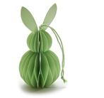 Paashaas Konijntje Honeycomb hanger Groen 6x12 cm, Nieuw