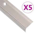 vidaXL Trapneuzen L-vormig 5 st 100 cm aluminium, Doe-het-zelf en Bouw, Verzenden, Nieuw