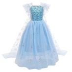 Prinsessenjurk - Luxe Elsa jurk blauw - Kleedje, Verzenden