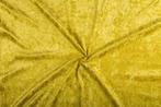 Crushed velvet goud stof - 10m rol - Velours stretch