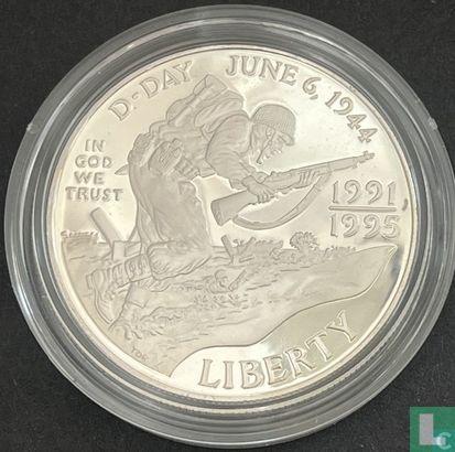 Verenigde Staten 1 dollar 1993 (PROOF) 50ste verjaardag..., Postzegels en Munten, Munten | Amerika, Losse munt, Goud, Zilver, Verzenden