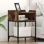 vidaXL Bedcabinet 2 pcs Gerookt eiken 40 x 40 x 61 cm, Verzenden, Nieuw
