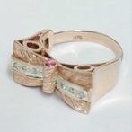 Zonder Minimumprijs - Ring - 9 kt. Roségoud, Zilver -, Handtassen en Accessoires, Ringen, Nieuw