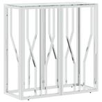 Wandtafel RVS/Glas - Tweede Kansje - 35% Korting!, Huis en Inrichting, Verzenden, Nieuw