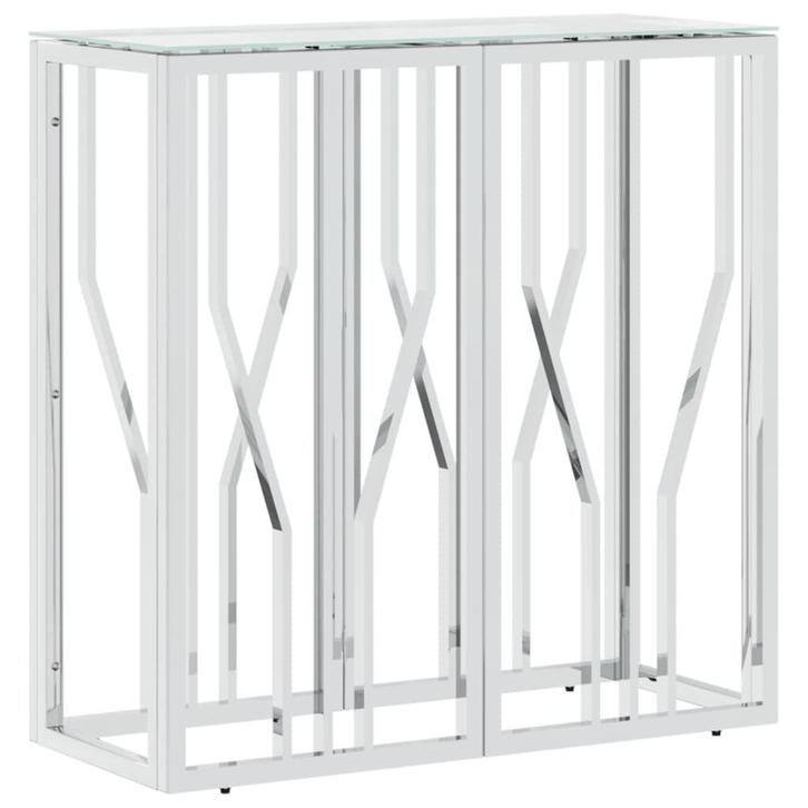 Wandtafel RVS/Glas - Tweede Kansje - 35% Korting!, Huis en Inrichting, Bureaus, Nieuw, Verzenden
