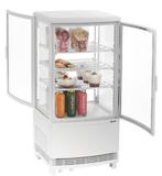Bartscher mini-koelvitrine 75L wit, Elektronische apparatuur, Vriezers en Diepvrieskisten, Ophalen of Verzenden, Nieuw