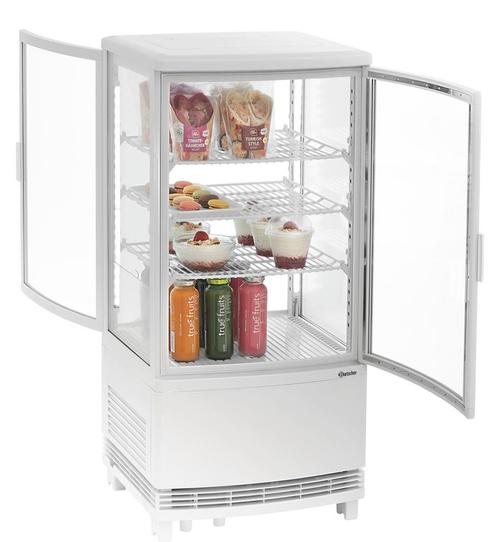Bartscher mini-koelvitrine 75L wit, Elektronische apparatuur, Vriezers en Diepvrieskisten, Ophalen of Verzenden